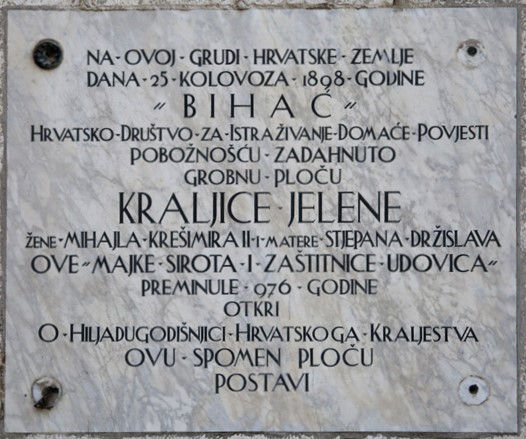 Spomen ploča Društva Bihać